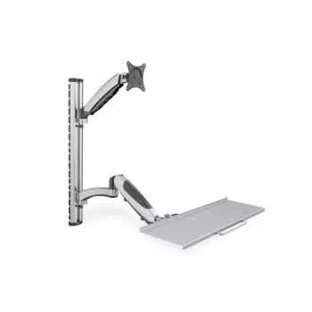 DIGITUS Flexible Wandhalterung für Arbeitsplätze für Monitor+Tastatur (DA-90354)