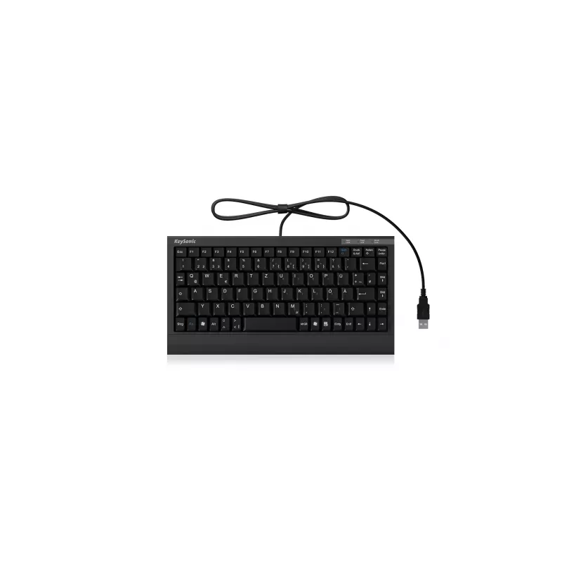 KeySonic ACK-595C+ (US) Tastatur Home USB QWERTY US English Schwarz