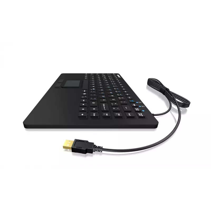 KeySonic KSK-5230 IN (US) Tastatur Office USB QWERTY US Englisch Schwarz