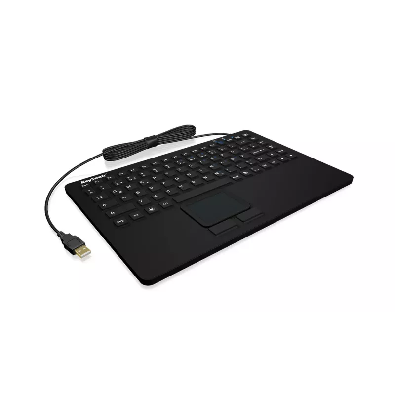 KeySonic KSK-5230 IN (US) Tastatur Office USB QWERTY US Englisch Schwarz