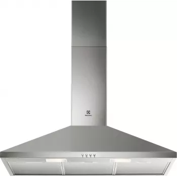 Wandhaube Electrolux LFC319X, Edelstahl, 898×(69–102)×450 mm, 420 m³/h, 3 Stufen, Metallfilter