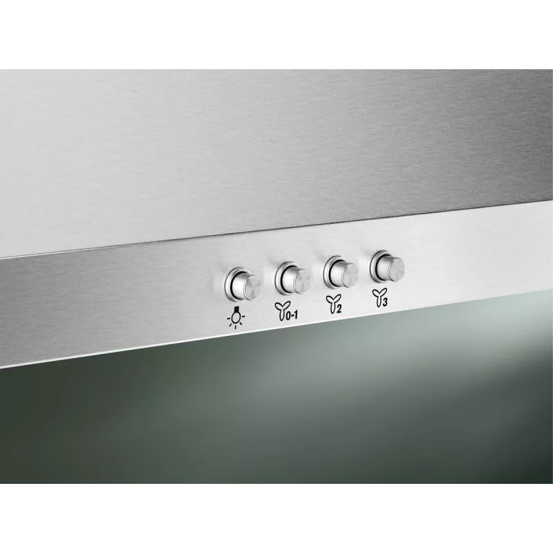 Wandhaube Electrolux LFC319X, Edelstahl, 898×(69–102)×450 mm, 420 m³/h, 3 Stufen, Metallfilter