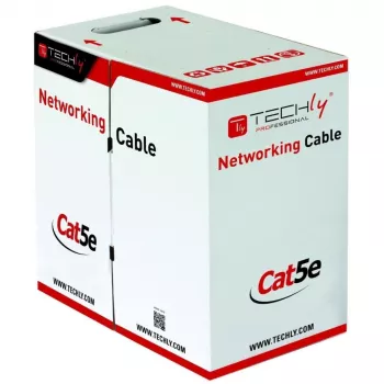Techly ITP8-FLU-0305 networking Kabel Grau 305 m Cat5e U/UTP (UTP)