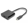 DIGITUS USB-C-auf-HDMI-Adapter, 4K, 0,15 m, Schwarz