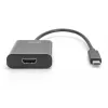 DIGITUS USB-C-auf-HDMI-Adapter, 4K, 0,15 m, Schwarz