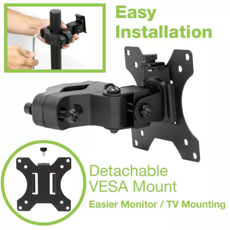 Techly ICALCD100BK Tischhalterung Schwarz