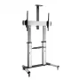 Techly ICA-TR24 mobiler TV-Ständer, 60–100 Zoll, 100 kg, mit Ablagen