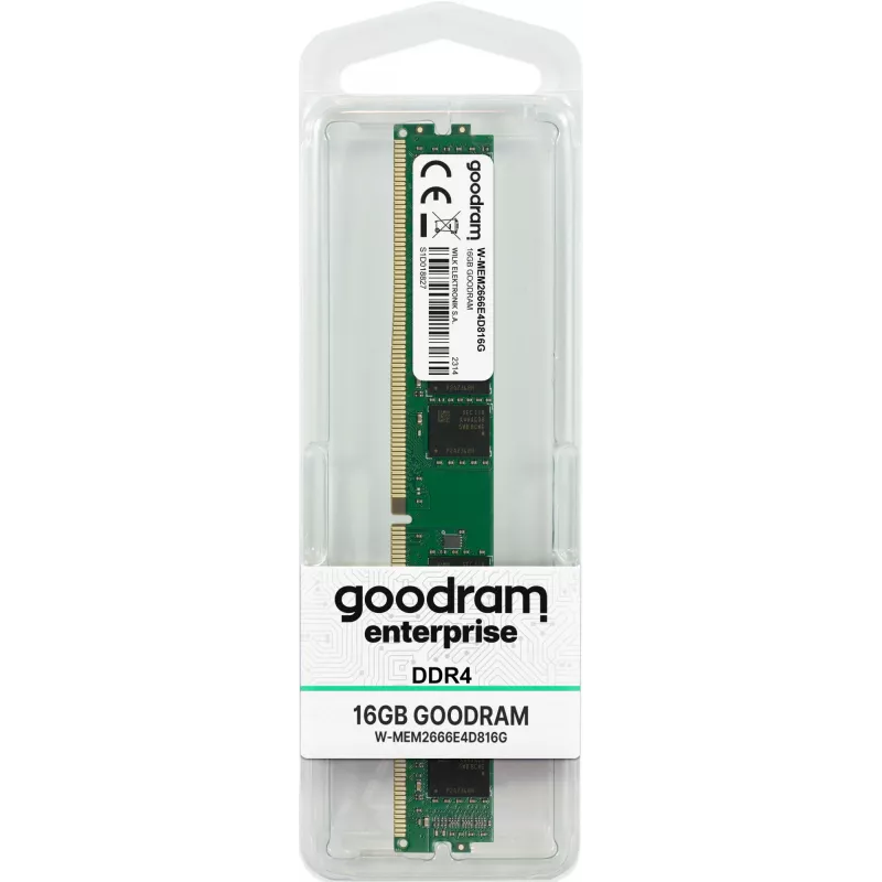 GOODRAM W-MEM2666E4D816G 16 GB (1 x 16 GB) DDR4 2666 MHz ECC UDIMM CL19 Speichermodul
