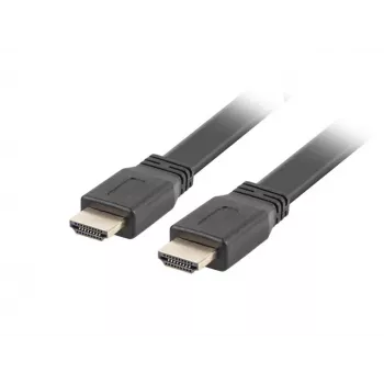 LANBERG HDMI-Kabel - M/m v2.0 4k flach - 5m Schwarz