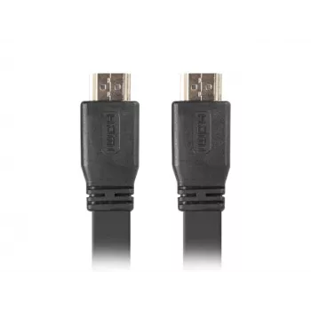 LANBERG HDMI-Kabel - M/m v2.0 4k flach - 5m Schwarz