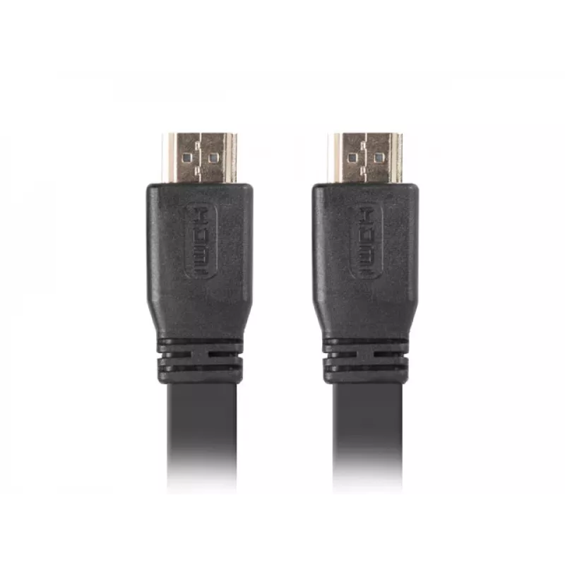 HDMI-Kabel LANBERG CA-HDMI-21CU-0018-BK 1,8 m – HDMI 2.0, 18 Gbit/s, ARC, Ethernet, vergoldet