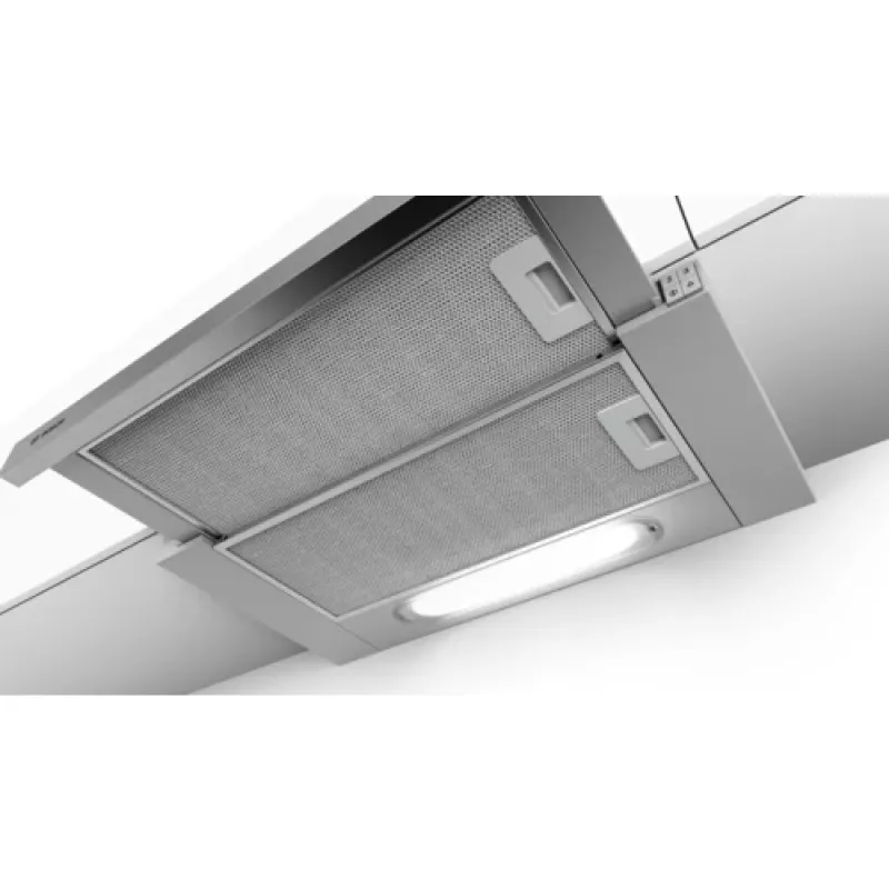 Bosch Serie 4 DFT63AC50 Dunstabzugshaube Semi built-in (Pull-out) Silber 360 m³/h