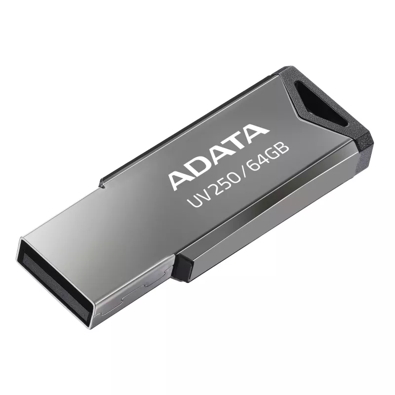 ADATA UV250 64 GB USB-Stick, USB 2.0, Metall, silber