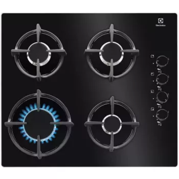 Electrolux EGG6407K Schwarz Einbau-Gaskochfeld 59 cm 4 Kochzonen