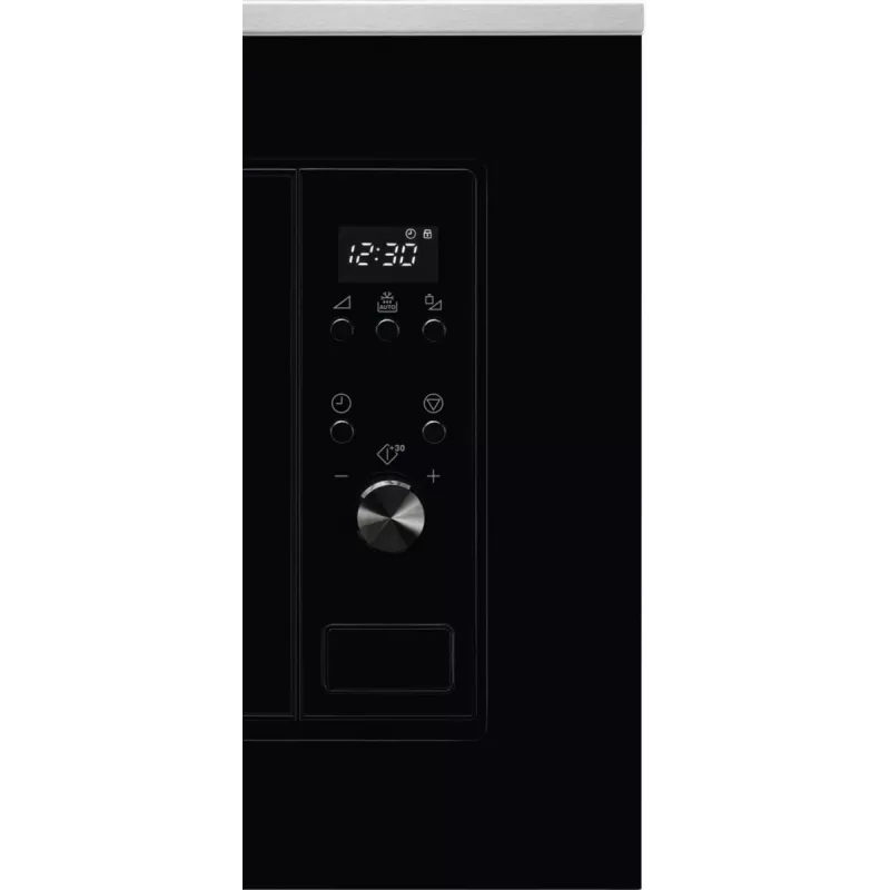 Electrolux LMS2203EMX Einbau-Solo-Mikrowelle, 20 l, 700 W, schwarz/Edelstahl (59,5×34,7×38,8 cm)