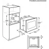 Electrolux LMS2203EMX Einbau-Solo-Mikrowelle, 20 l, 700 W, schwarz/Edelstahl (59,5×34,7×38,8 cm)