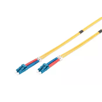 DIGITUS Glasfaser-Patchkabel, LC zu LC OS2, Singlemode 09/125 µm, Duplex, Länge 5m