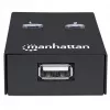 Manhattan 162005 USB-2.0-Umschalter mit automatischer Umschaltung, 2 Ports, 480 Mbit/s