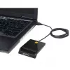 Manhattan 102049 Kontakt-Smartcard-Leser, USB-A 2.0, 12 Mbit/s, Kabel 1,05 m, schwarz, ABS-Gehäuse