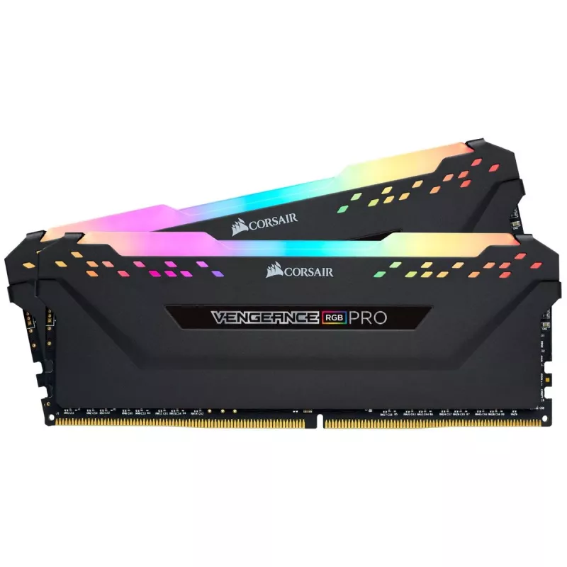 CORSAIR Arbeitsspeicher 16GB DDR4 3200MHz 2x8GB DIMM C16 Vengeance RGB Pro - Schwarz