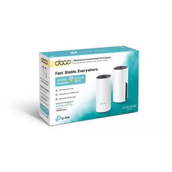 TP-Link AC1200 + AV1000 Whole Home Hybrid Mesh Wi-Fi System, 2er-Pack