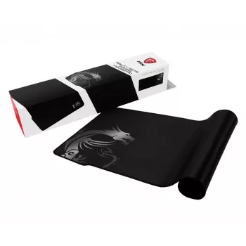 MSI AGILITY GD70 Pro Gaming-Mauspad '900 mm x 400 mm, Pro-Gamer-Seidenoberfläche, ikonisches Drachen-Design, rutschfeste und stoßdämpfende Gummibasis, verstärkte genähte Kanten'