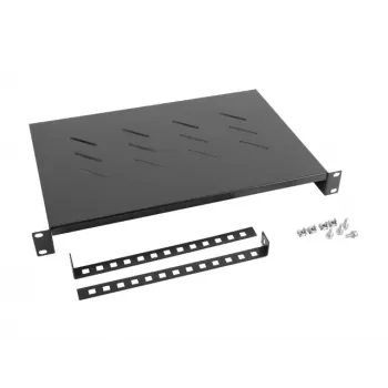 LANBERG Fixed Shelf - 19in 1u/483x300mm Max Load Capacity Up To 25kg Schwarz