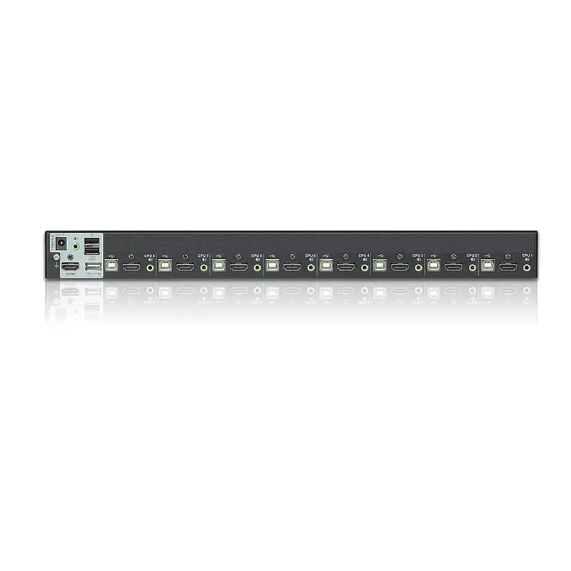 ATEN CS1798 8-Port USB-HDMI-/Audio-KVM-Switch, 1920 x 1200 (WUXGA), USB-2.0-Hub, rackmontierbar