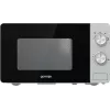 Solo-Mikrowelle Gorenje MO20E1S — 20 l, 800 W, Drehregler, 270 mm Drehteller, Edelstahl/Schwarz