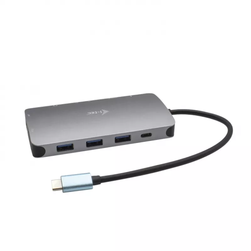 Docking Station i-tec Metal USB-C Travel Nano Dock HDMI/VGA mit LAN + Power Delivery 100 W