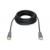 DIGITUS HDMI AOC Hybrid-Glasfaserkabel, Type A M/M, 15m UHD 4K@60Hz, CE, schwarz