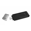 Kingston Technology DataTraveler 64GB USB-C 3.2 Gen 1 70, 64 GB, USB Type-C, 3.2 Gen 1 (3.1 Gen 1), Cap, 7 g, Schwarz