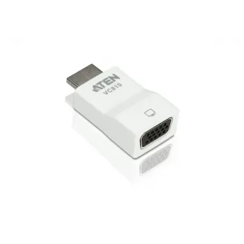 ATEN HDMI-auf-VGA-Konverter, weiß, Kunststoff, 1920 x 1200 Pixel, 1080p, HDMI, VGA