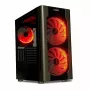 PC-Gehäuse IBOX Chiron ZH68 Gaming, ATX Midi-Tower, EATX-Support, schwarz, Seitenfenster, Beleuchtung