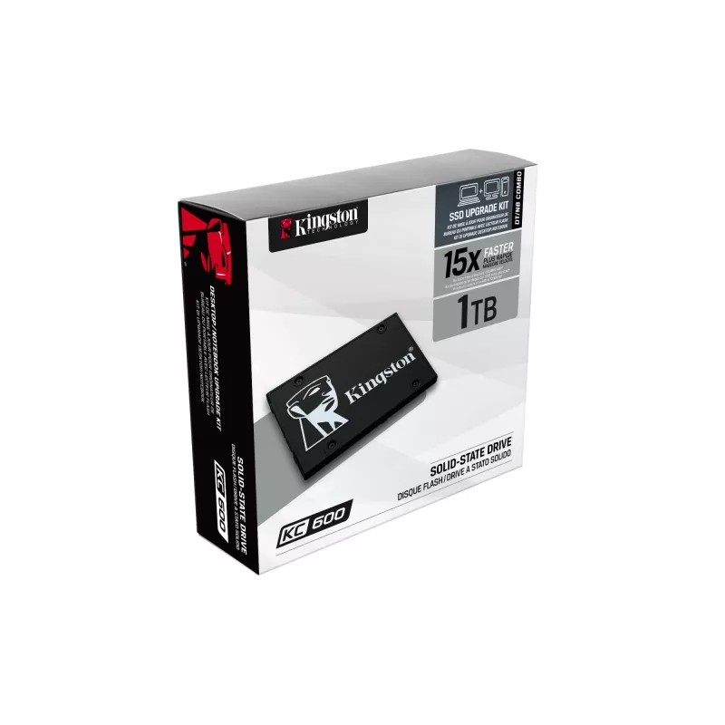 Kingston Technology 1024G SSD KC600 SATA3 2.5 Zoll, 1 TB, 2.5 Zoll, 550 MB/s, 6 Gbit/s