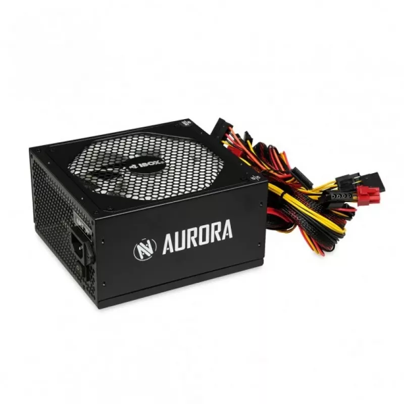 Netzteil IBOX iBox Aurora 600 W 20+4-Pin-ATX, 140-mm-Lüfter, Metallgehäuse, schwarz