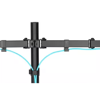 DIGITUS Univer.dual Monitor Clamp Mount 17-32in 2x 8kg (max.) Schwarz