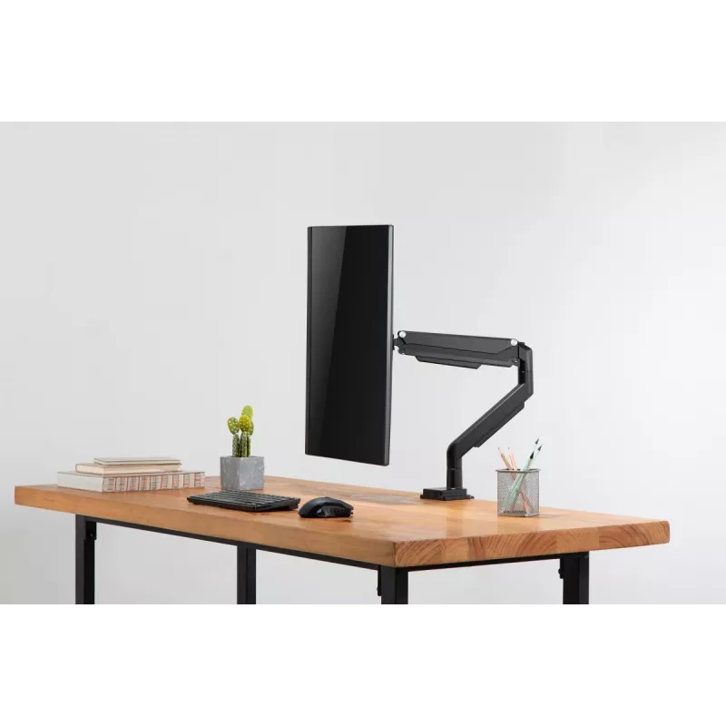 DIGITUS Universal Single Monitor Mount Gas Spring Clamp 17-32in 9kg