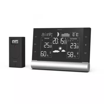 Hygrometer Thermometer Hama Black Line L