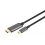DIGITUS USB-C-auf-HDMI-Adapterkabel, 4K/30 Hz, 1,8 m, Schwarz