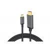 DIGITUS USB-C-auf-HDMI-Adapterkabel, 4K/30 Hz, 1,8 m, Schwarz
