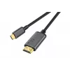DIGITUS USB-C-auf-HDMI-Adapterkabel, 4K/30 Hz, 1,8 m, Schwarz