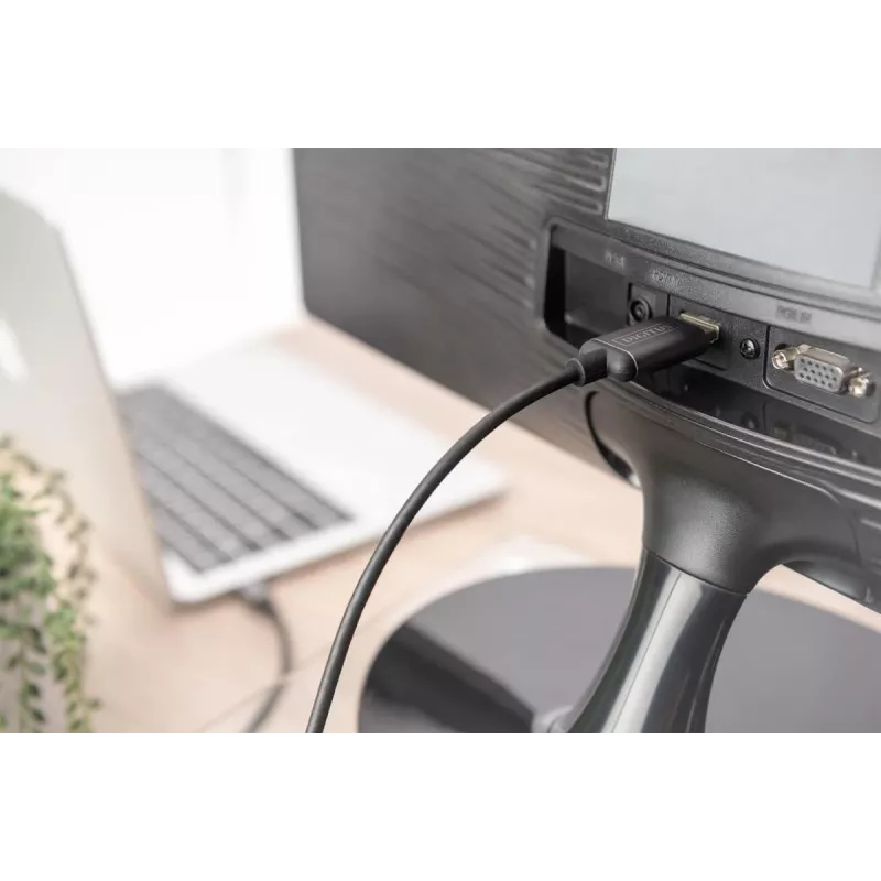 DIGITUS USB-C-auf-HDMI-Adapterkabel, 4K/30 Hz, 1,8 m, Schwarz