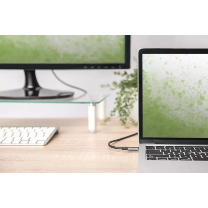 DIGITUS USB-C-auf-HDMI-Adapterkabel, 4K/30 Hz, 1,8 m, Schwarz