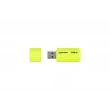 Goodram UME2 UME2-1280Y0R11 USB-Stick 128 GB, USB 2.0 Typ-A, 20 MB/s, mit Kappe, gelb