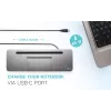 i-tec Metall USB-C Ergonomische 4K 3x Display Dockingstation + Power Delivery 85 W