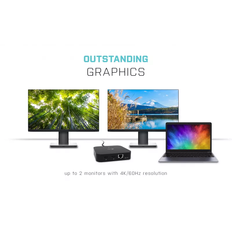 i-tec USB-C Dual Display Docking Station mit Power Delivery 100 W