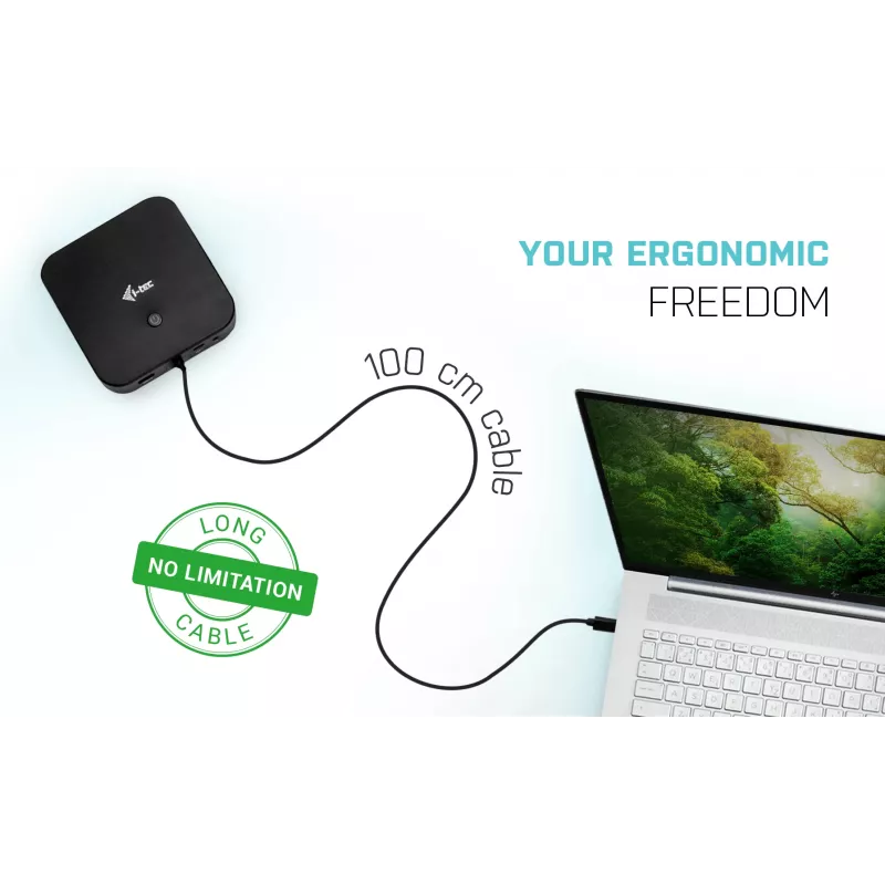 i-tec USB-C Dual Display Docking Station mit Power Delivery 100 W