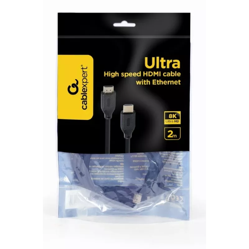 HDMI-Kabel Gembird CC-HDMI8K-2M — HDMI 2.1, 2 m, Typ A auf Typ A, 48 Gbit/s, schwarz