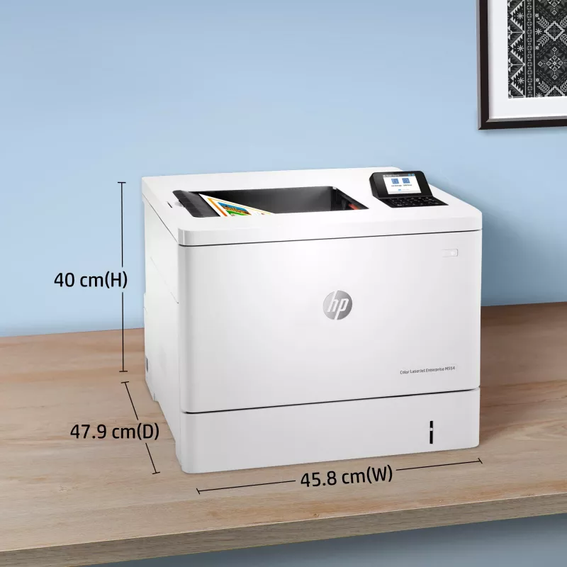 HP Color LaserJet Enterprise M554dn Drucker, Laser, Farbe, 1200 x 1200 DPI, A4, 33 ppm, Duplexdruck